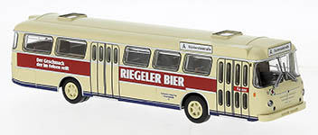 Brekina 59377 - H0 - Büssing Senator 12 D 1962, Freiburg - Riegeler Bier